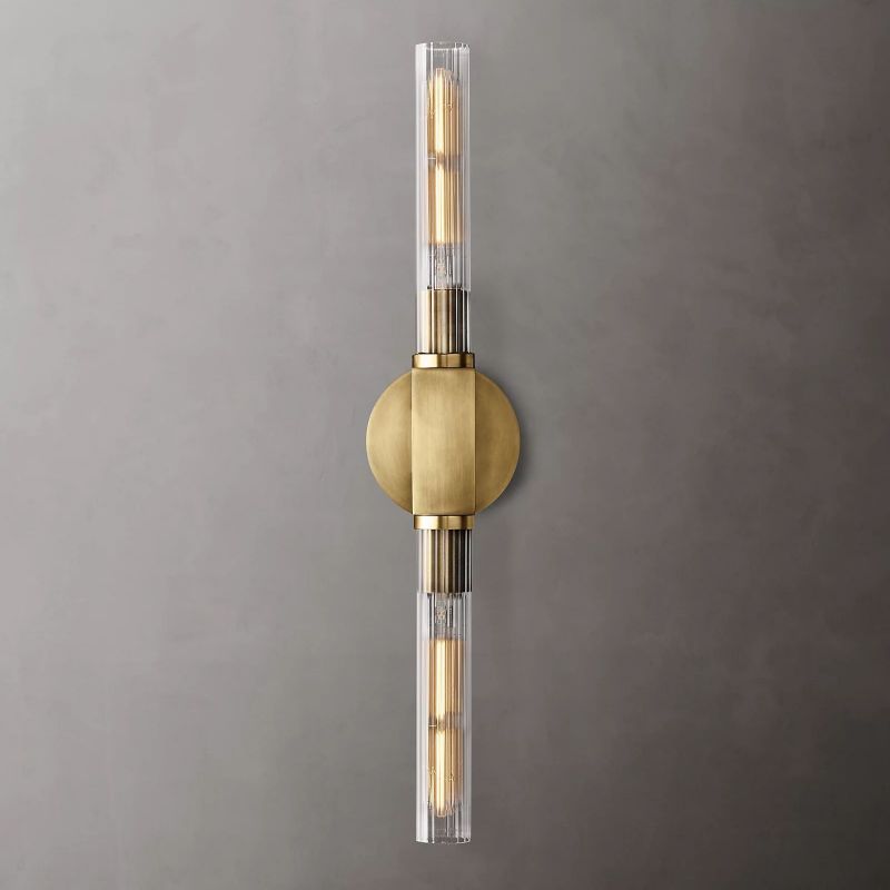Prismatic Glass Linear Wall Sconce - thebelacan