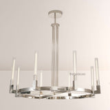 Prismatic Glass Round Chandelier 48" - thebelacan