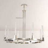 Prismatic Glass Round Chandelier 48" - thebelacan