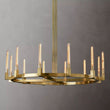 Prismatic Glass Round Chandelier 60" - thebelacan