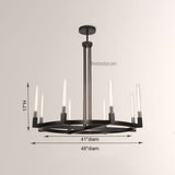 Prismatic Glass Round Chandelier 48" - thebelacan