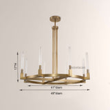 Prismatic Glass Round Chandelier 48" - thebelacan