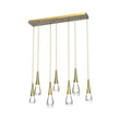 Raindrop Glass Linear Chandelier - thebelacan