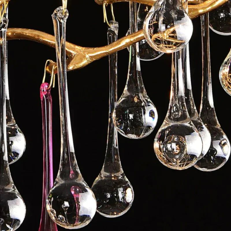 Ran Colorful Crystal Dining Branch Chandelier - thebelacan