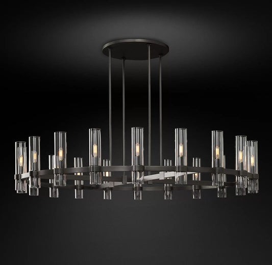 Ravelle Round Chandelier 60" - thebelacan
