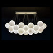 Rectangular Chandelier Alabaster Ball Chandelier