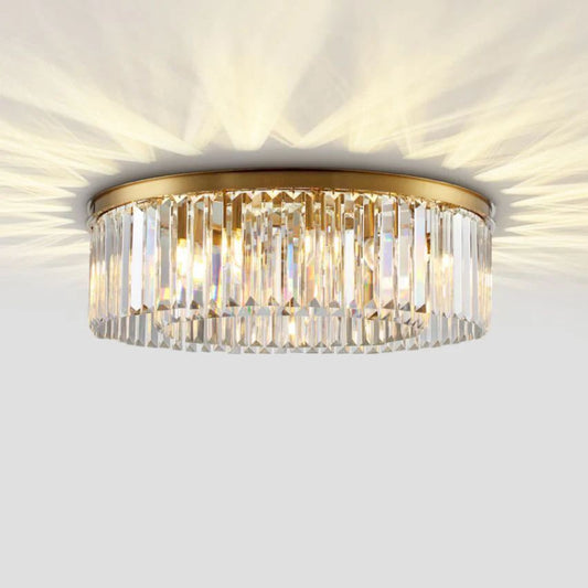Rhea Round Glass Flushmount - thebelacan