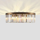 Rhea Round Glass Flushmount