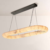 Rivage Lisse Oval Chandelier 74″W - thebelacan