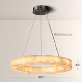Riveage Calcite Round Chandelier 31"40"60" - thebelacan