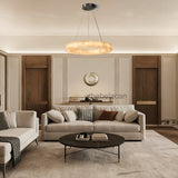 Riveage Calcite Round Chandelier 31"40"60" - thebelacan