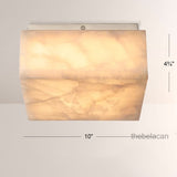Riveage Calcite Square Flushmount 6"10"14" - thebelacan