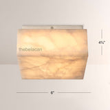 Riveage Calcite Square Flushmount 6"10"14" - thebelacan