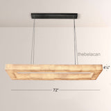 Riveage Rectangular Calcite Chandelier 72" - thebelacan