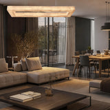 Riveage Rectangular Calcite Chandelier 72" - thebelacan