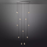 Roby Spherical Modern Rectangular Chandelier 54” - thebelacan