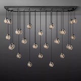 Roby Spherical Modern Rectangular Chandelier 72” - thebelacan