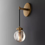 Roby Spherical Modern Bathroom Wall Sconce (cord) - thebelacan