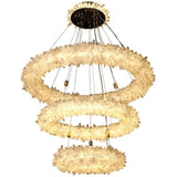 Rock Crystal Halo Modern Chandelier - thebelacan