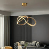 Rock Crystal Möbius Ring Chandelier - thebelacan