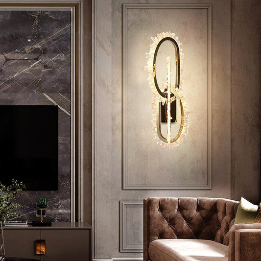 Rock Crystal Unique Modern Wall Sconce - thebelacan