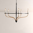 RosArtis Rattan Chandelier in Black - thebelacan