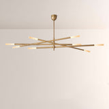 Rouvelle 8-Light Mobile Etched Rod Chandelier - thebelacan