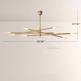 Rouvelle 8-Light Mobile Etched Rod Chandelier - thebelacan