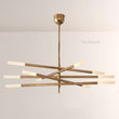 Rouvelle 10-Light Mobile Etched Rod Chandelier - thebelacan