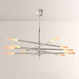 Rouvelle 10-Light Mobile Etched Rod Chandelier - thebelacan