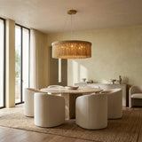 Rowan Jute Fringe Round Chandelier