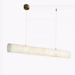 Sylvia Alabaster Linear Pendant Light Over Kitchen Island