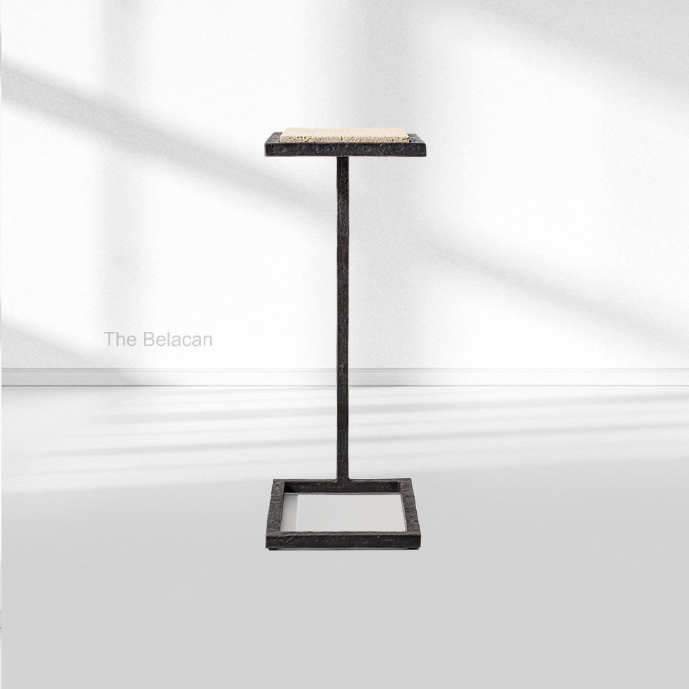 SalVerve Stone Rectangular C Table - thebelacan