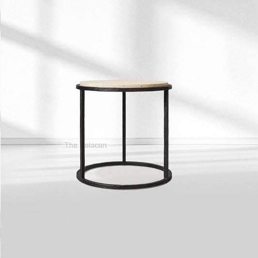 SalVerve Stone Round Side Table - thebelacan