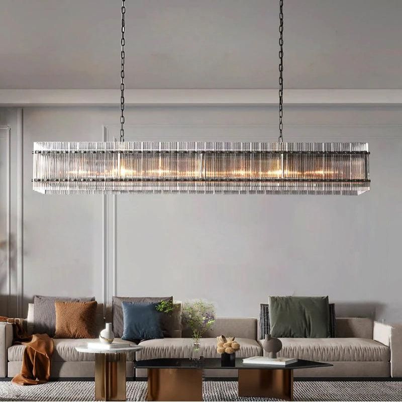 San Marco Rectangular Chandelier 72" - thebelacan
