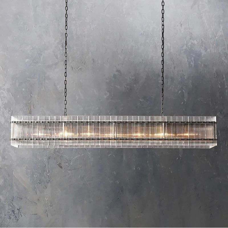 San Marco Rectangular Chandelier 72" - thebelacan