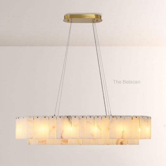 Sawyer Alabaster Rectangle Chandelier 40 54 - thebelacan