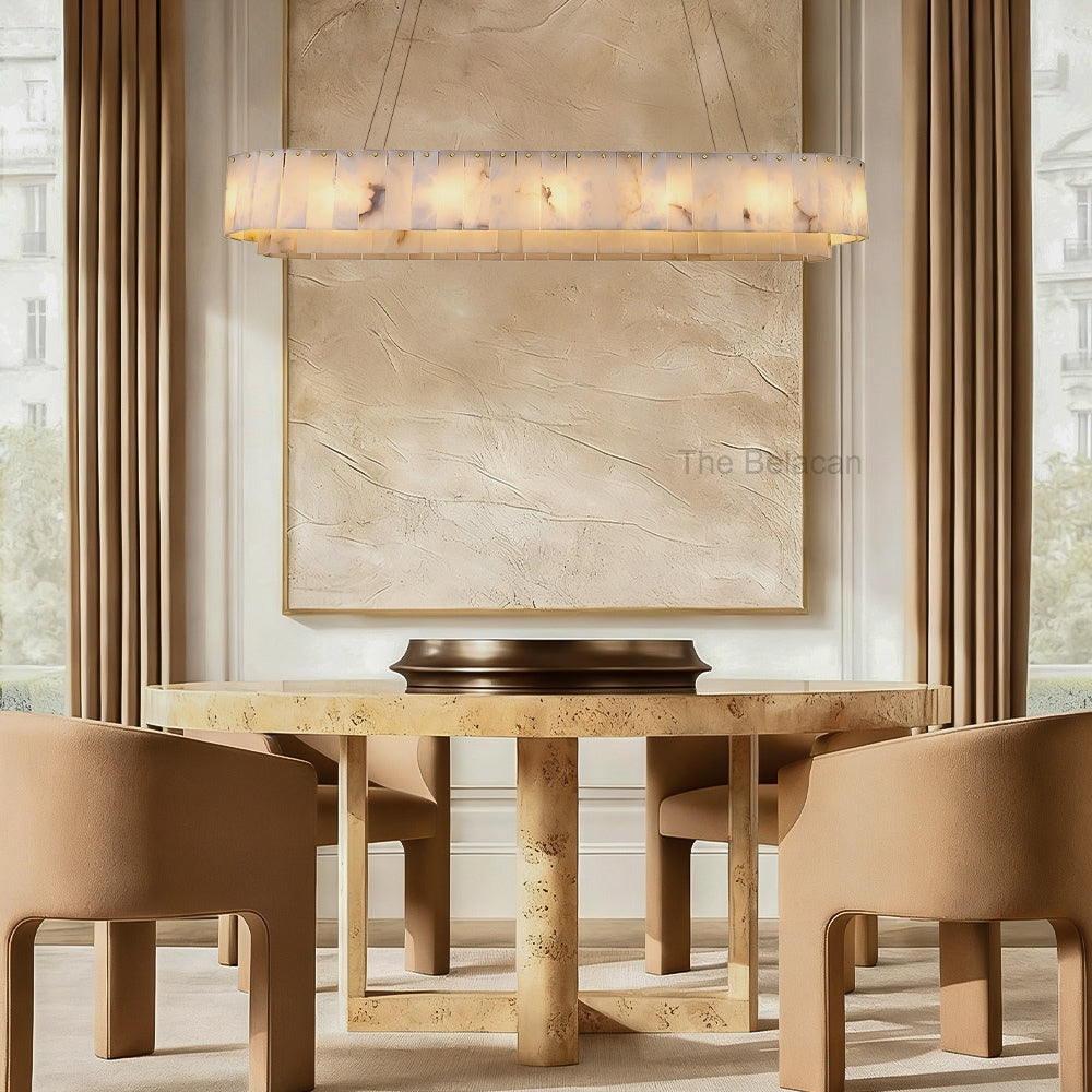 Sawyer Alabaster Rectangle Chandelier 40 54 - thebelacan