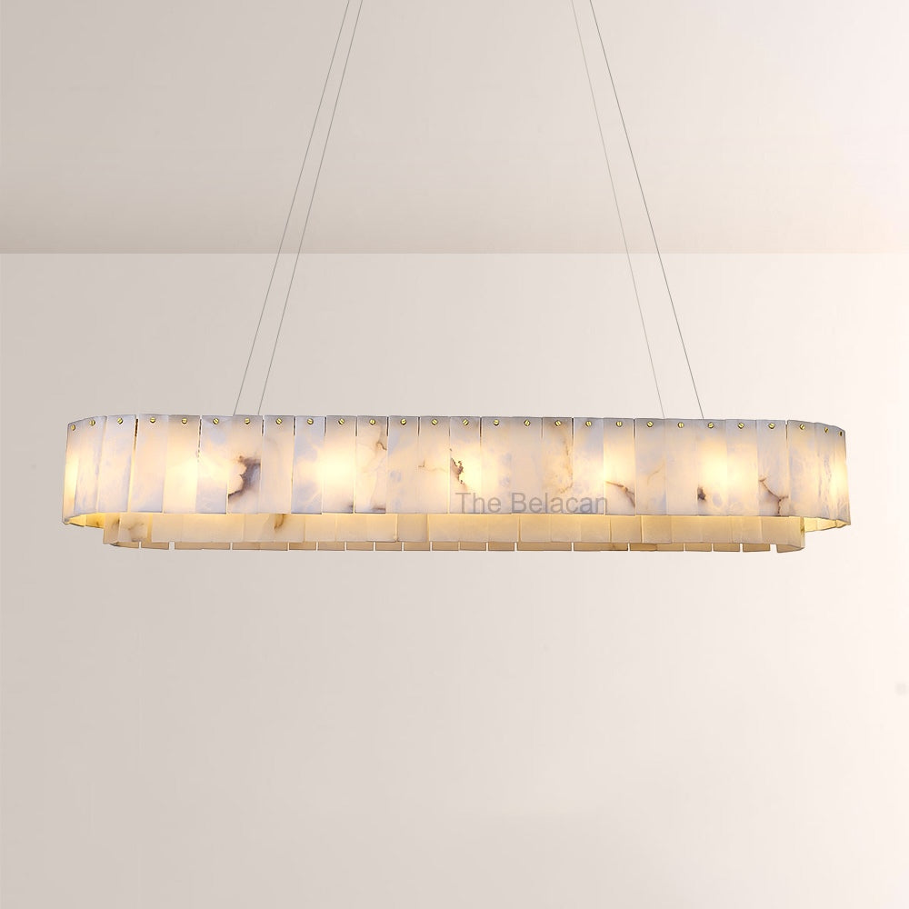 Sawyer Alabaster Rectangle Chandelier 40 54 - thebelacan