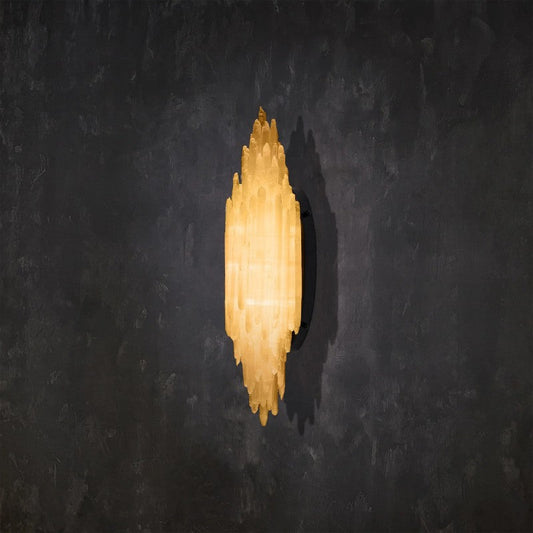 Selenite Crystal Wall Sconce 24“ 74”H - thebelacan