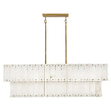 Simona Alabaster Linear 2-Tier Chandelier - thebelacan