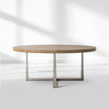 T-Brace Round Dining Table - thebelacan