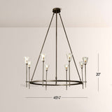 TorApex De Verre Round Chandelier 46 - thebelacan