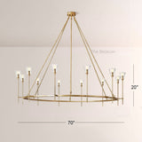 TorApex De Verre Round Chandelier 70 - thebelacan