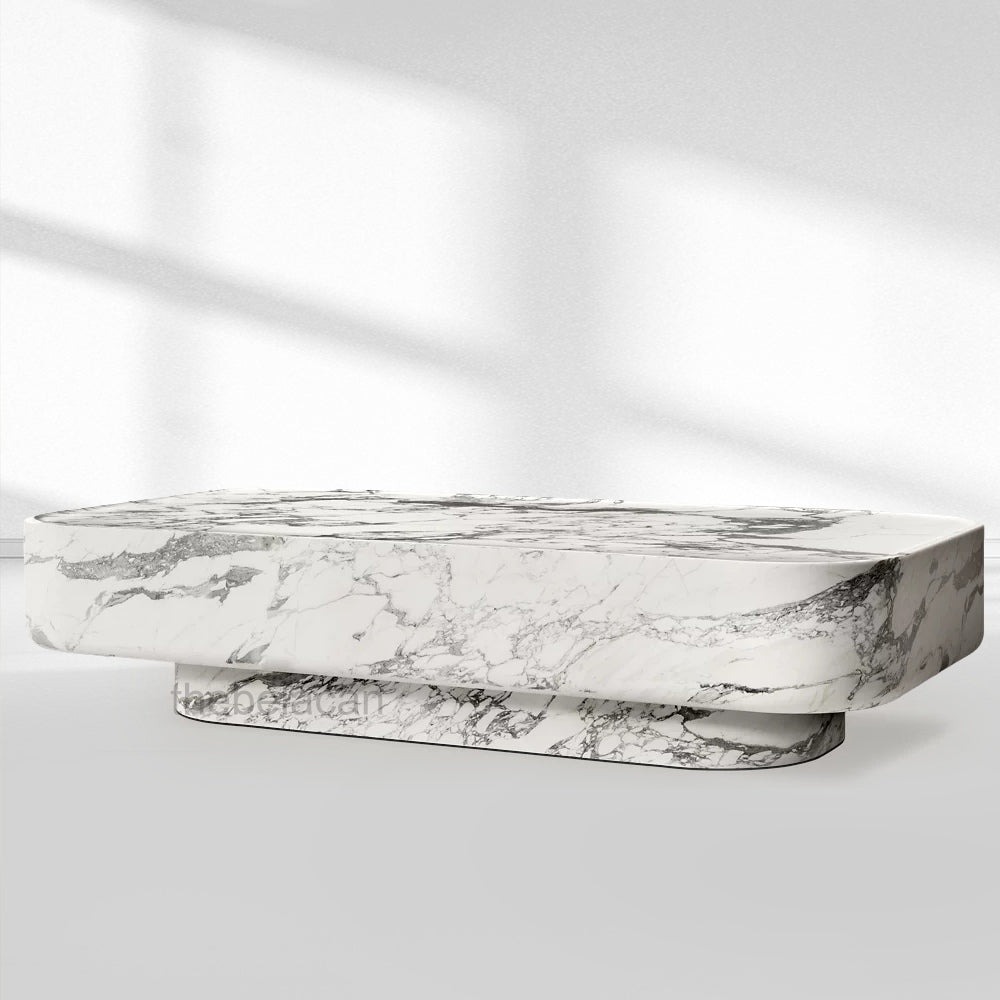 VitLuxe Carved Coffee Table - thebelacan