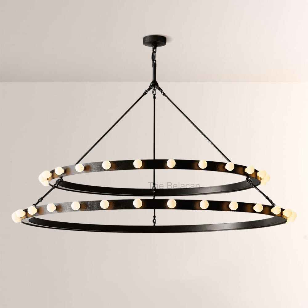 Vitara Round Two Tiered Chandelier - thebelacan