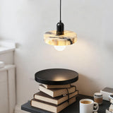 Vitrella Disc-Shade Marble Pendant - thebelacan