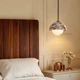 Vitrella Dome-Shade Marble Pendant(1/3-Head) - thebelacan