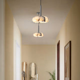 Vitrella Oval-Marble Disc Pendant - thebelacan