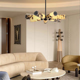 Vitrella Radial Cylinder Marble Chandelier - thebelacan